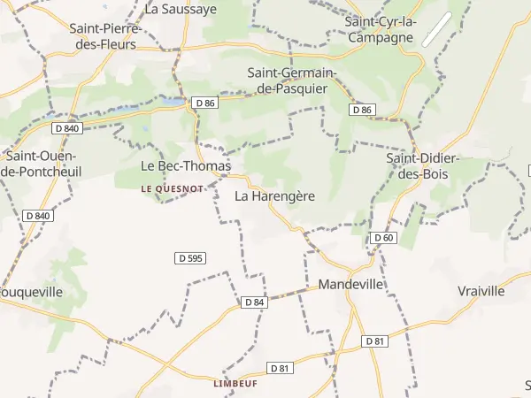 Plan de La Harengère