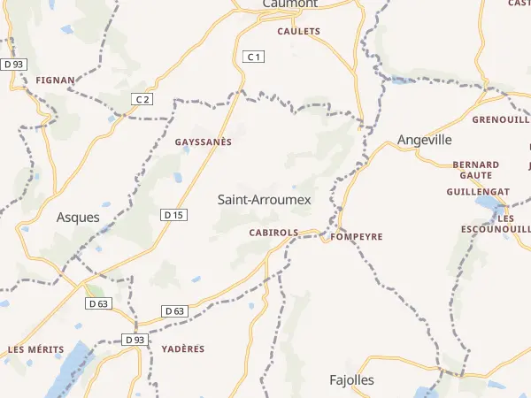 Plan de Saint-Arroumex