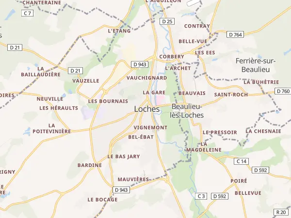Plan de Loches