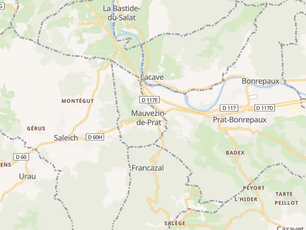 Plan de Mauvezin-de-Prat