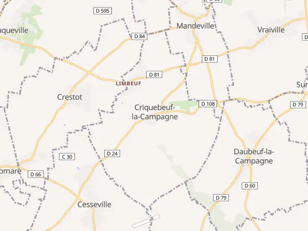 Plan de Criquebeuf-la-Campagne