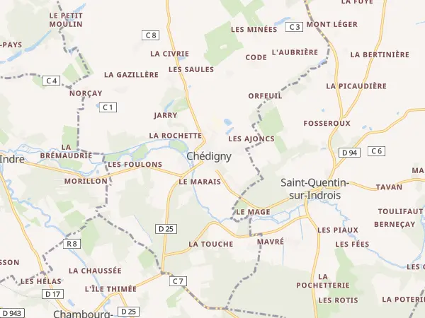Plan de Chédigny