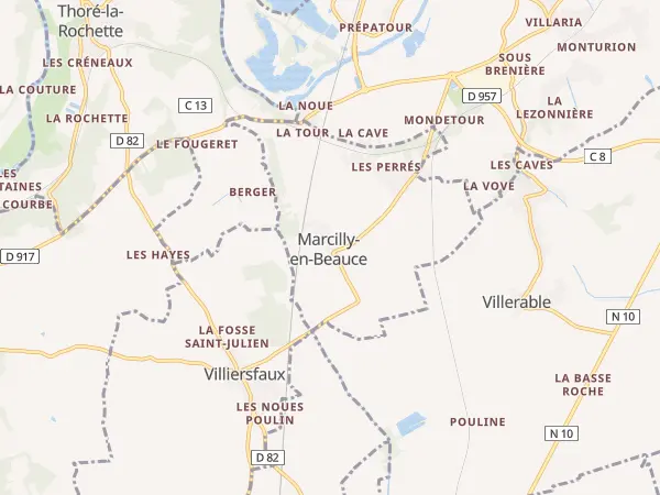 Plan de Marcilly-en-Beauce