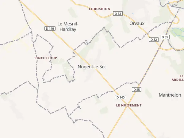 Plan de Nogent-le-Sec