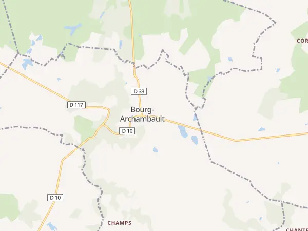 Plan de Bourg-Archambault