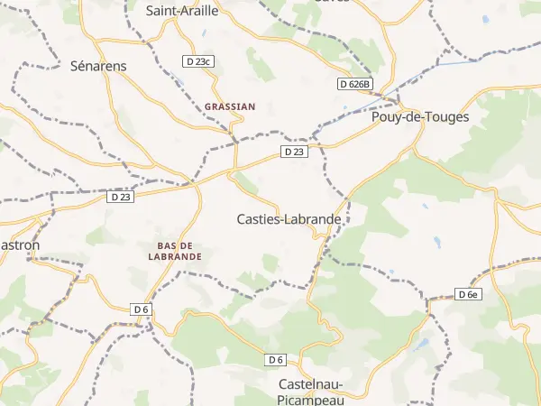 Plan de Casties-Labrande