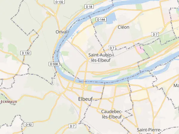 Plan de Saint-Aubin-lès-Elbeuf