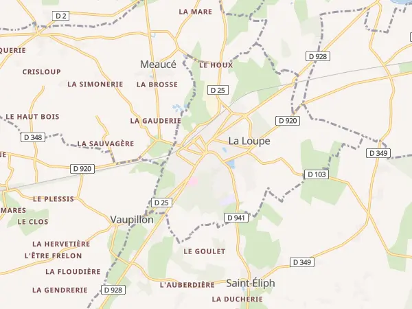 Plan de La Loupe
