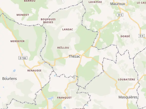 Plan de Thézac