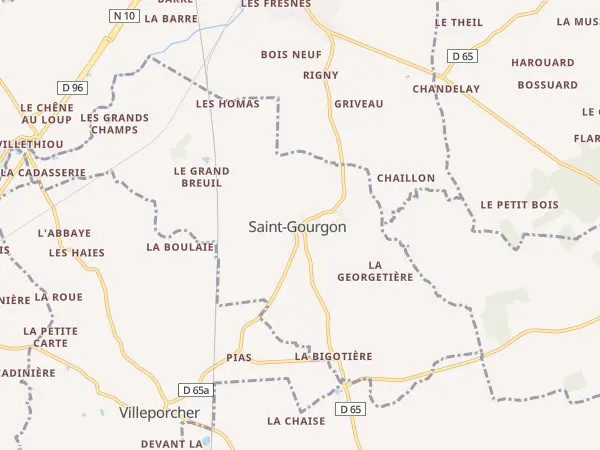 Plan de Saint-Gourgon