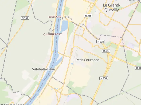Plan de Petit-Couronne