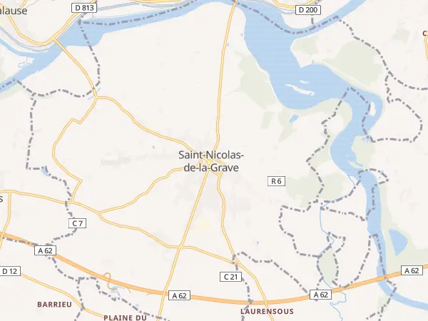 Plan de Saint-Nicolas-de-la-Grave