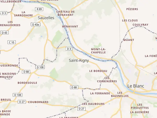 Plan de Saint-Aigny