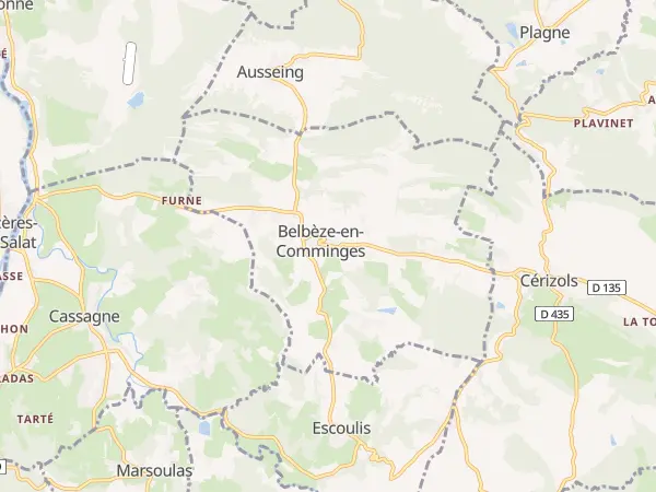 Plan de Belbèze-en-Comminges