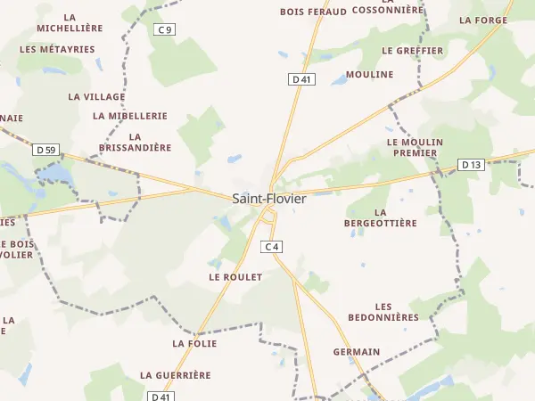 Plan de Saint-Flovier