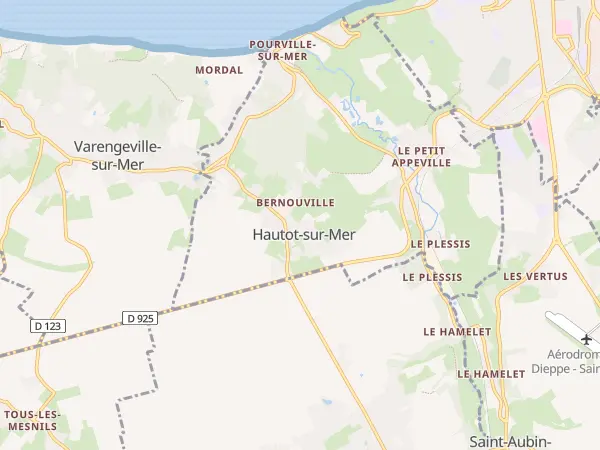 Plan de Hautot-sur-Mer