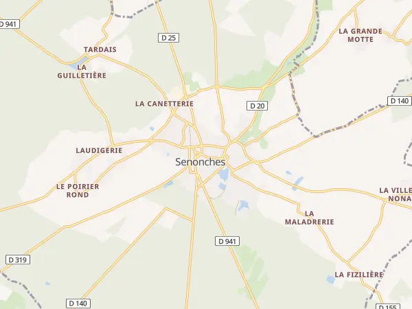 Plan de Senonches