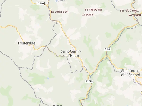 Plan de Saint-Cernin-de-l’Herm