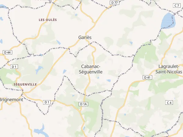 Plan de Cabanac-Séguenville