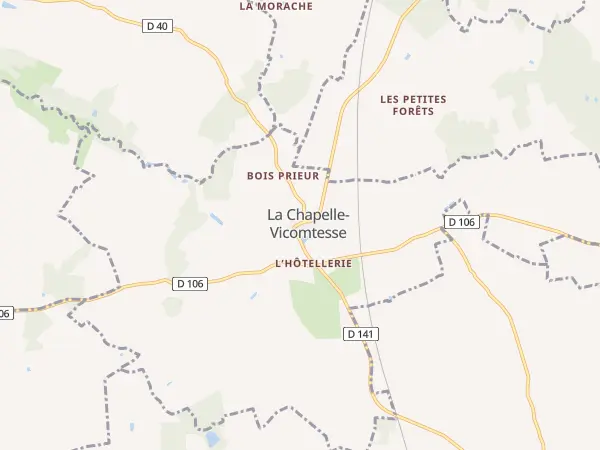 Plan de La Chapelle-Vicomtesse