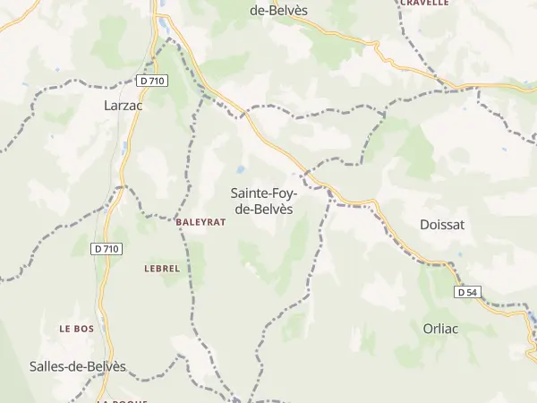 Plan de Sainte-Foy-de-Belvès