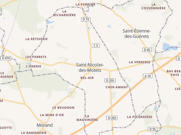 Plan de Saint-Nicolas-des-Motets