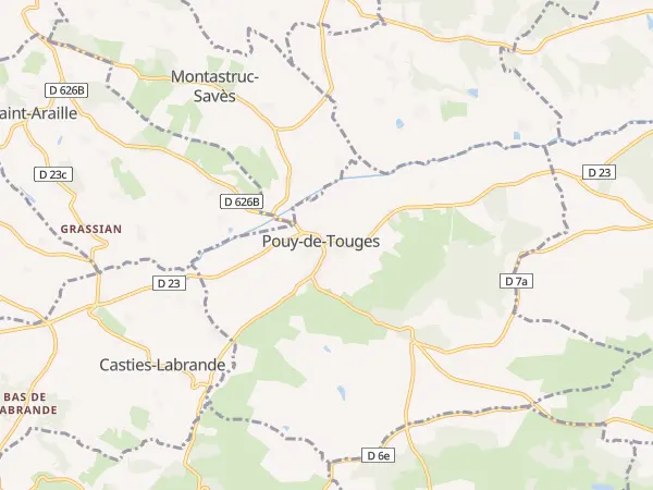 Plan de Pouy-de-Touges