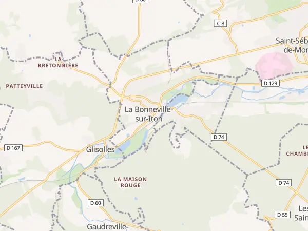 Plan de La Bonneville-sur-Iton