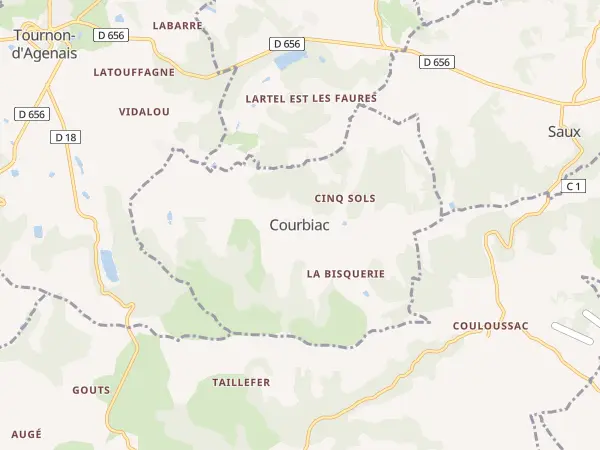 Plan de Courbiac