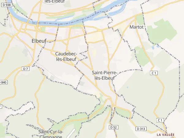 Plan de Saint-Pierre-lès-Elbeuf
