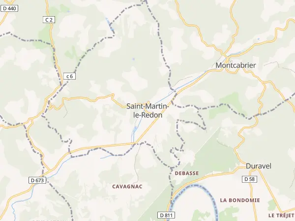 Plan de Saint-Martin-le-Redon