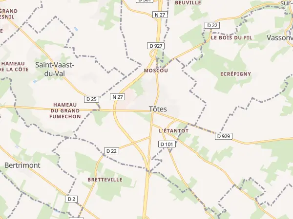 Plan de Tôtes
