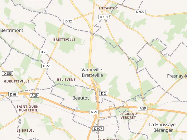 Plan de Varneville-Bretteville