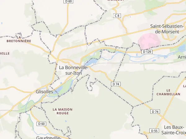 Plan de Aulnay-sur-Iton