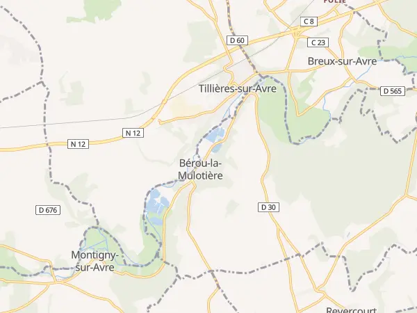 Plan de Bérou-la-Mulotière