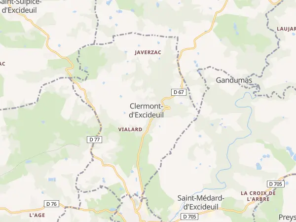 Plan de Clermont-d’Excideuil