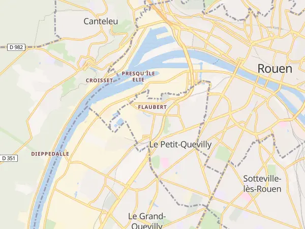 Plan du Petit-Quevilly
