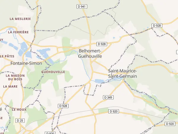 Plan de Belhomert-Guéhouville