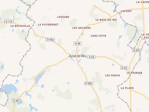 Plan de Azat-le-Ris
