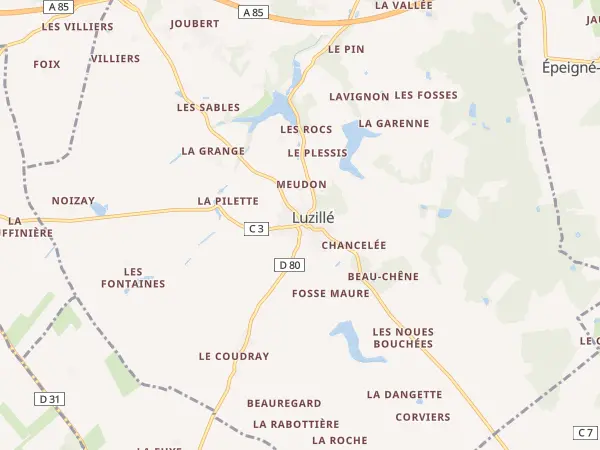 Plan de Luzillé