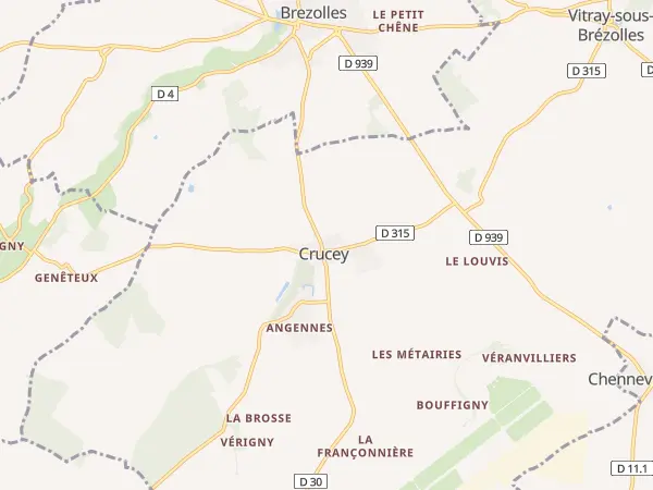 Plan de Crucey-Villages