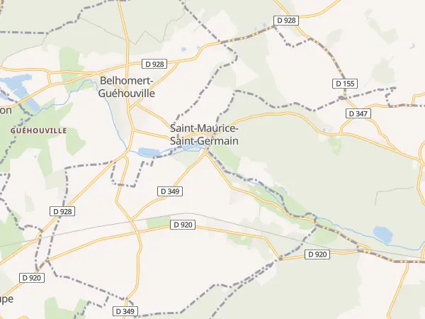 Plan de Saint-Maurice-Saint-Germain