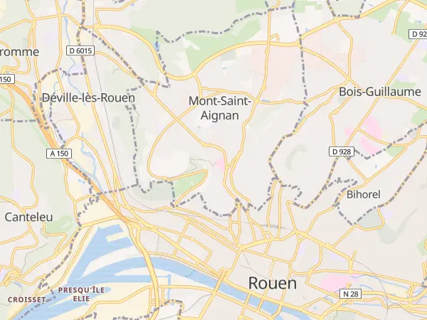 Plan de Mont-Saint-Aignan
