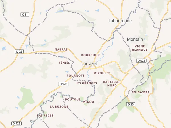 Plan de Larrazet