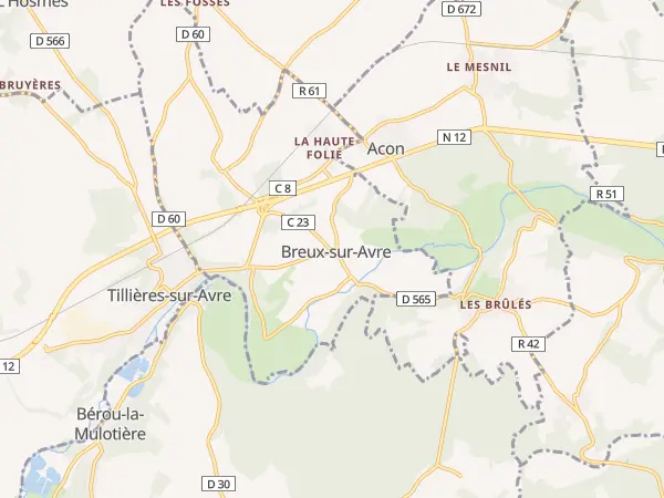 Plan de Breux-sur-Avre