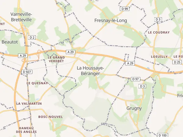 Plan de La Houssaye-Béranger