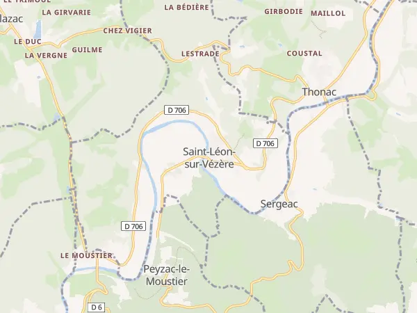 Plan de Saint-Léon-sur-Vézère