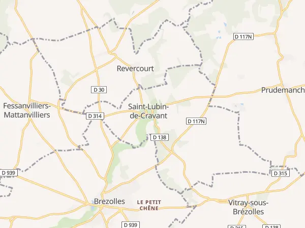Plan de Saint-Lubin-de-Cravant