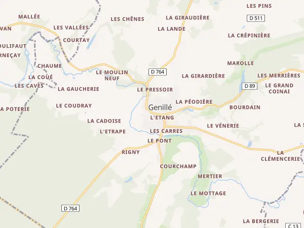 Plan de Genillé