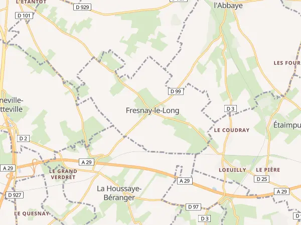 Plan de Fresnay-le-Long